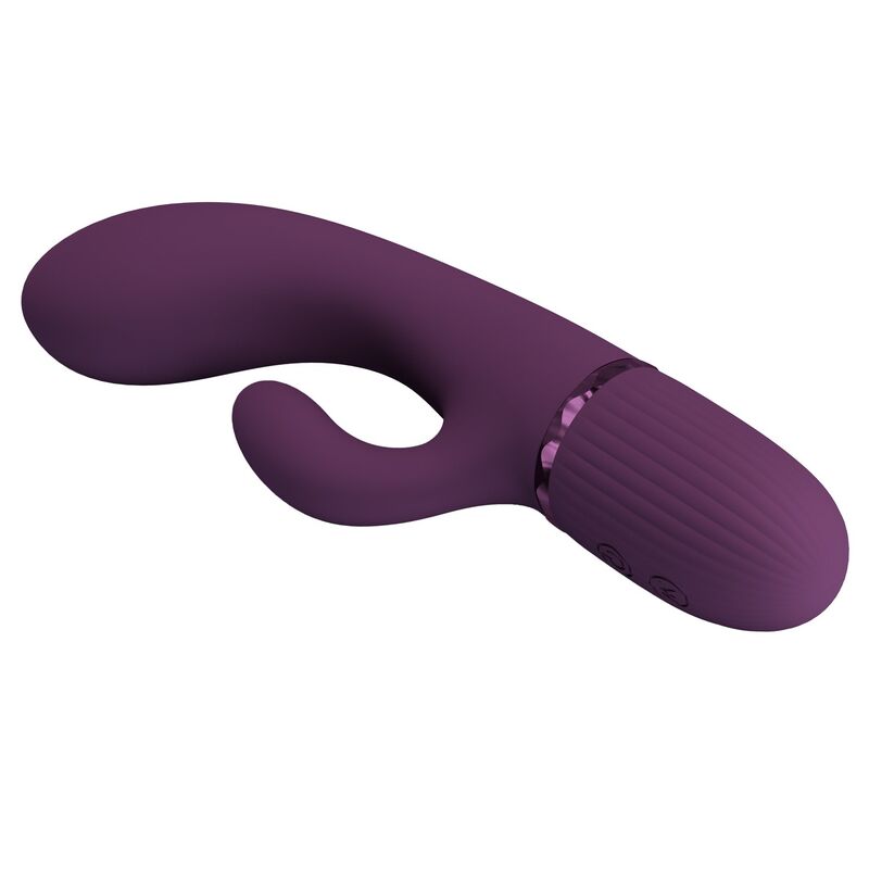 PRETTY LOVE - MARGIE VIBRATORE A FORMA DI CONIGLIO RICARICABILE 10 FUNZIONI VIOLA – Vibratori di coniglio – foto 5