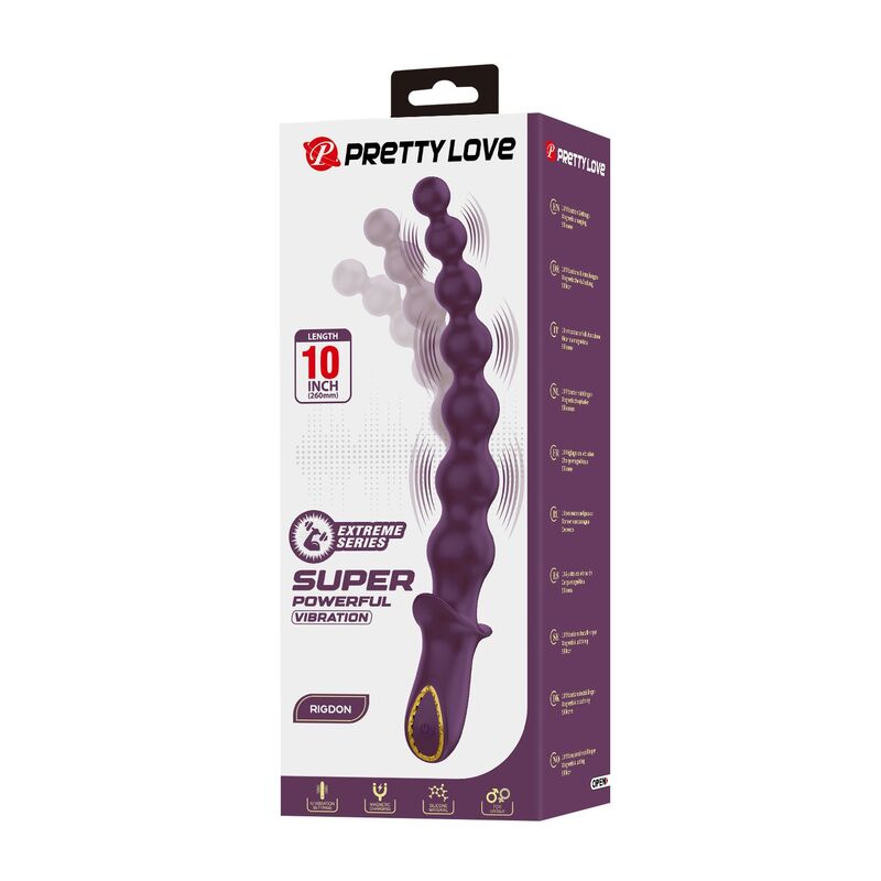 PRETTY LOVE - VIBRATORE ANALE RICARICABILE MADISON CON 10 FUNZIONI – Vibratori anali – foto 3