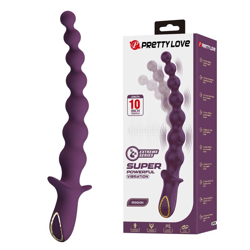 PRETTY LOVE - VIBRATORE ANALE RICARICABILE MADISON CON 10 FUNZIONI – Vibratori anali