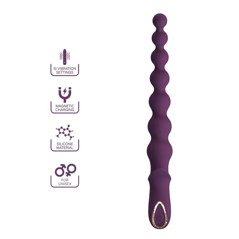 PRETTY LOVE - VIBRATORE ANALE RICARICABILE MADISON CON 10 FUNZIONI – Vibratori anali – foto 4
