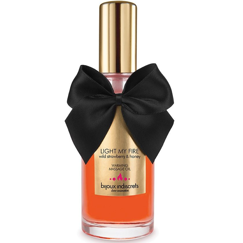 BIJOUX INDISCRETS - OLIO DA MASSAGGIO EFFETTO CALDO AROMA FRAGOLA – Con effetto termico – foto 2