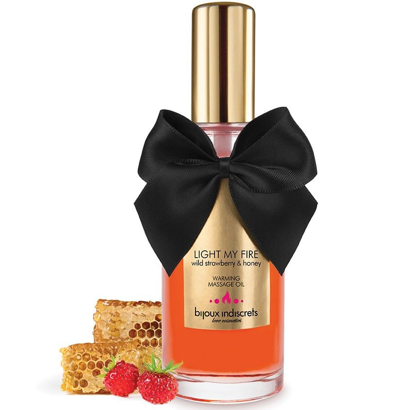 BIJOUX INDISCRETS - OLIO DA MASSAGGIO EFFETTO CALDO AROMA FRAGOLA – Con effetto termico – foto 3