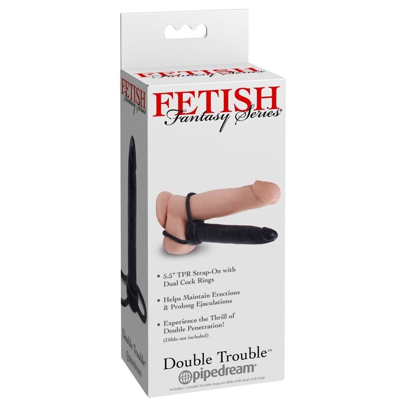 FETISH FANTASY SERIES - DOPPIA PENETRAZIONE – Estensore del pene con imbracatura