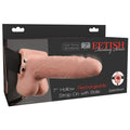FETISH FANTASY SERIES - STRAP-ON VIBRANTE CAVO REALISTICO CON SFERE DA 17,8 CM – Imbracature a vibrazione