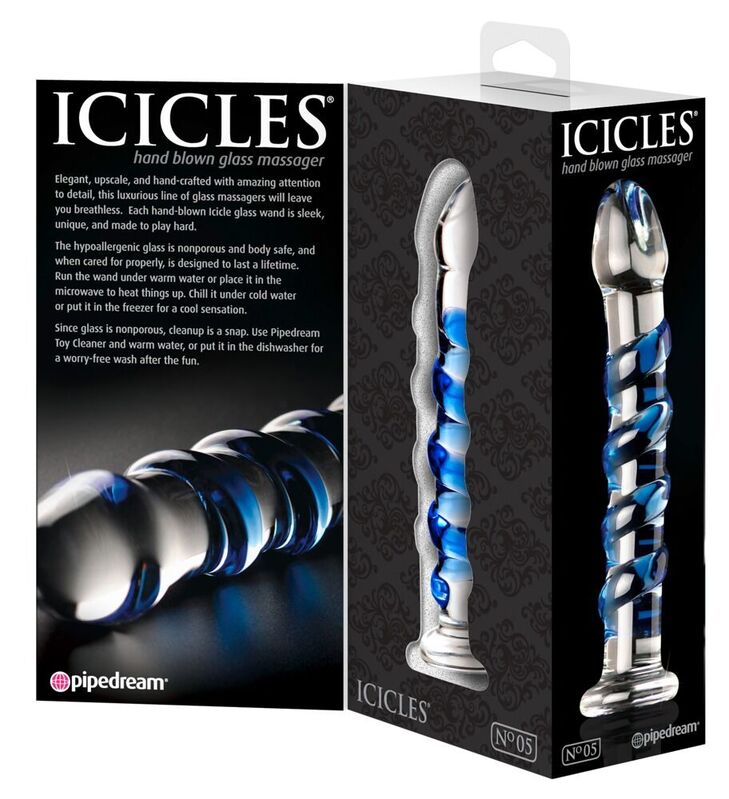 ICICLES - MASSAGGIATORE IN VETRO N. 05 – Falli senza vibrazioni – foto 6