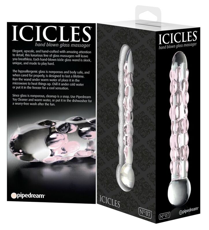 ICICLES - MASSAGGIATORE IN VETRO N. 07 – Falli senza vibrazioni – foto 3