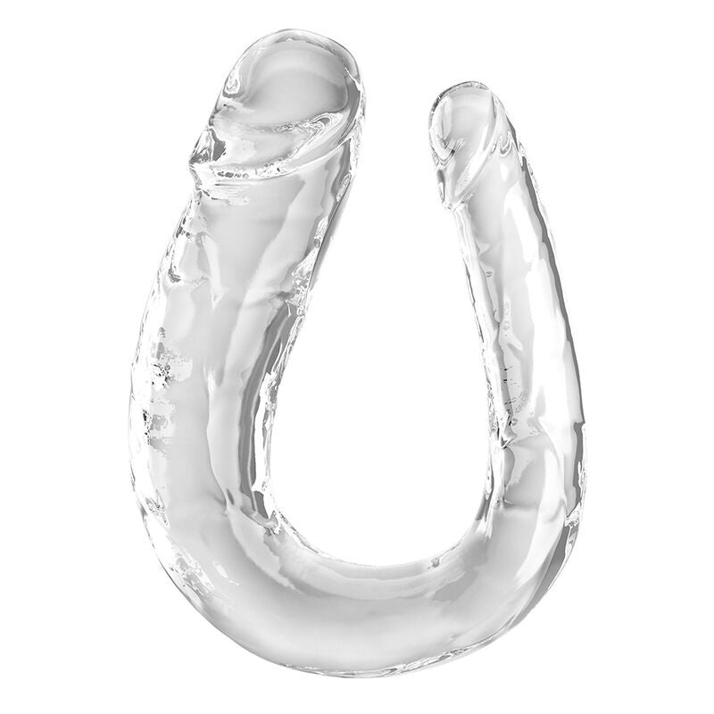 KING COCK - DOUBLE TROUBLE DOPPIO TROUBLE 44 CM TRASPARENTE – Doppio pene