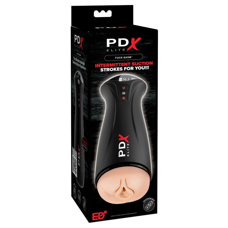 PDX ELITE - MASTURBATORE CON ASPIRAZIONE E VIBRAZIONE INTERMITTENTE FAP-GASM – Masturbatore automatico