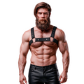 FETISH SUBMISSIVE ATTITUDINE - IMBRACATURA SPORTIVA REGOLABILE IN NEOPRENE PER UOMINI – Imbracature da uomo