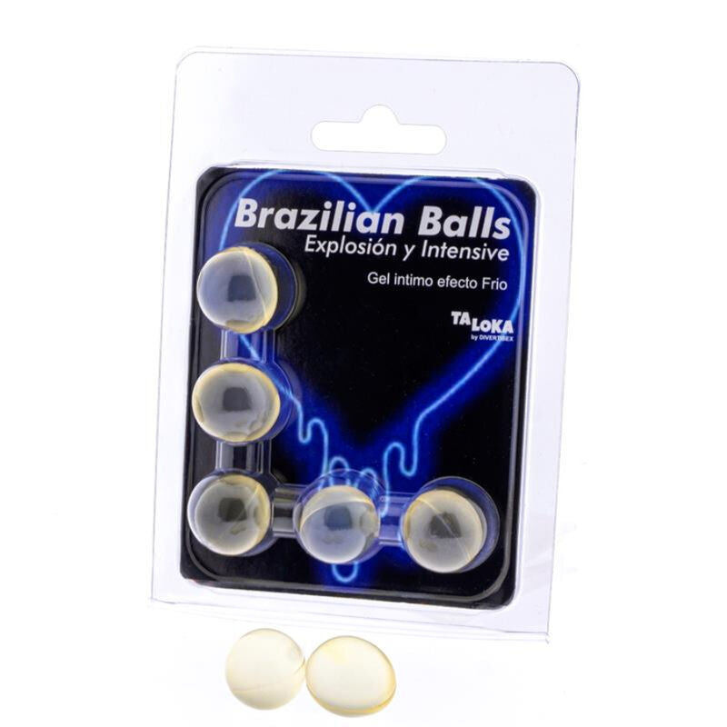 TALOKA - 5 SFERE BRASILIANE GEL EMOZIONANTE EFFETTO FREDDO E VIBRAZIONE – Effetto freddo