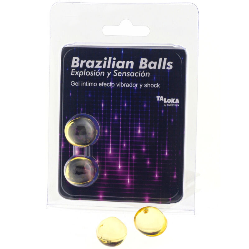 TALOKA - 2 SFERE BRASILIANE GEL EMOZIONANTE VIBRANTE ED EFFETTO SHOCK – Palle brasiliane