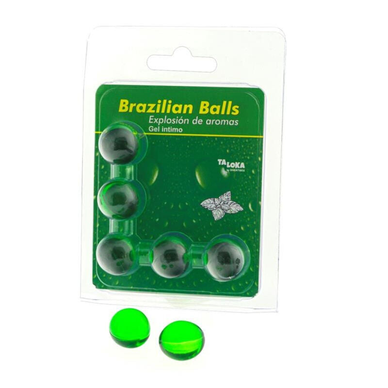 TALOKA - 5 PALLINE BRASILIANE GEL INTIMO MENTA – Palle brasiliane