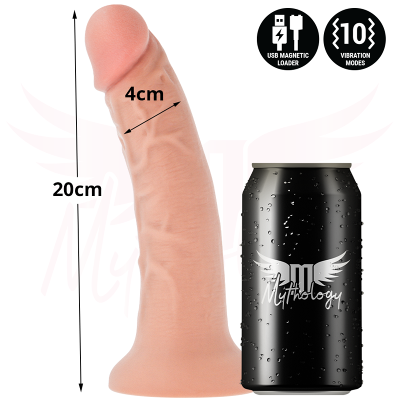 MYTHOLOGY - ASHER ORIGINAL DILDO M - VIBRATORE COMPATIBILE CON TECNOLOGIA WATCHME WIRELESS – Telecomando – foto 4