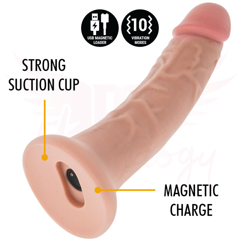 MYTHOLOGY - ASHER ORIGINAL DILDO M - VIBRATORE COMPATIBILE CON TECNOLOGIA WATCHME WIRELESS – Telecomando – foto 2