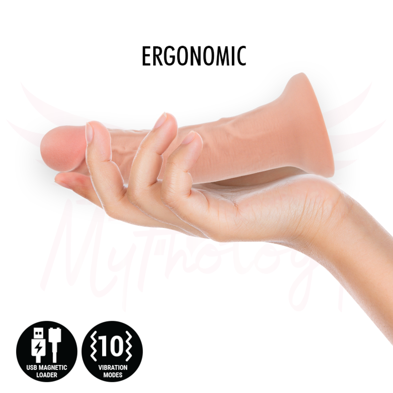 MYTHOLOGY - ASHER ORIGINAL DILDO S - VIBRATORE COMPATIBILE CON TECNOLOGIA WIRELESS WATCHME – Telecomando – foto 3