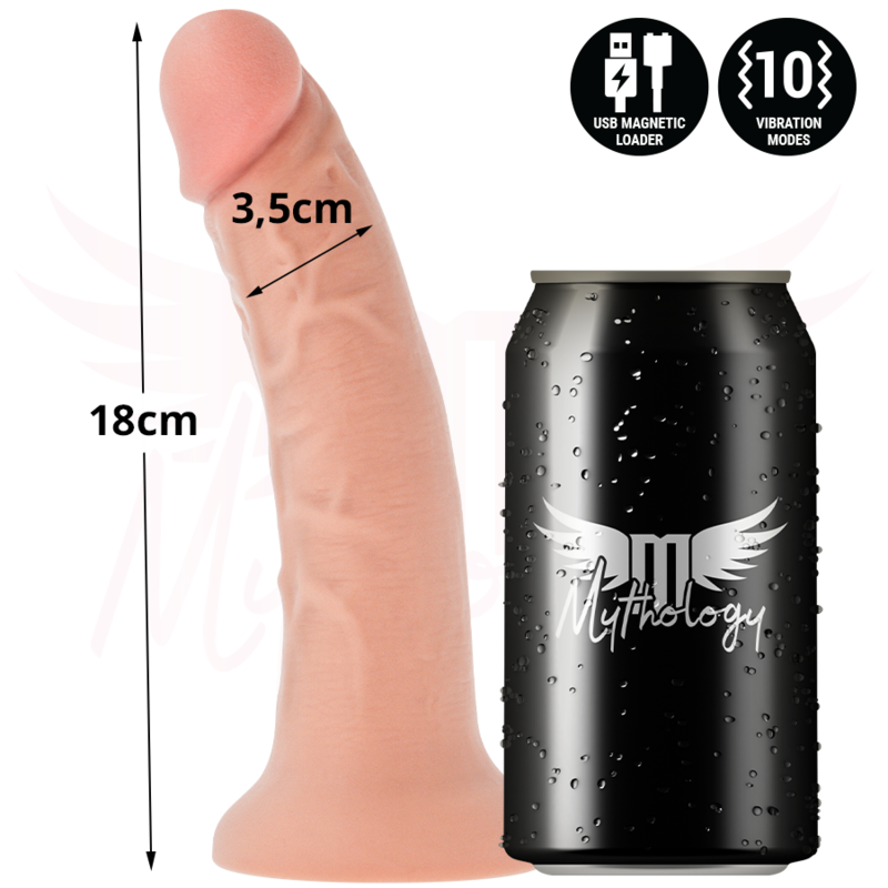 MYTHOLOGY - ASHER ORIGINAL DILDO S - VIBRATORE COMPATIBILE CON TECNOLOGIA WIRELESS WATCHME – Telecomando – foto 4