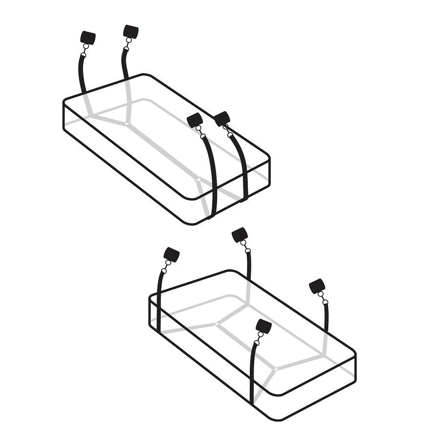 FETISH FANTASY LIMITED EDITION - WRAPAROUND MATTRESS RESTRAINTS – Sistemare le manette – foto 3