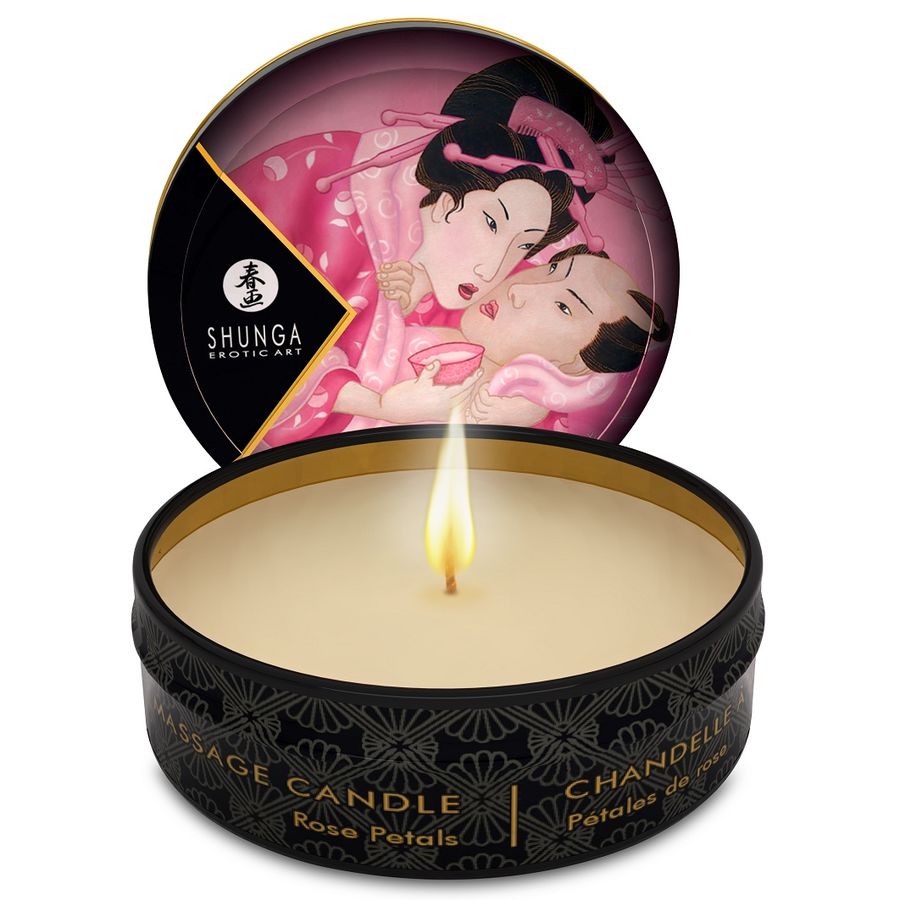 SHUNGA - MINI CARESS BY CANDLELIGHT ESPOSITORE CANDELE DA MASSAGGIO 24 UNITÀ – Kit per massaggi – foto 2