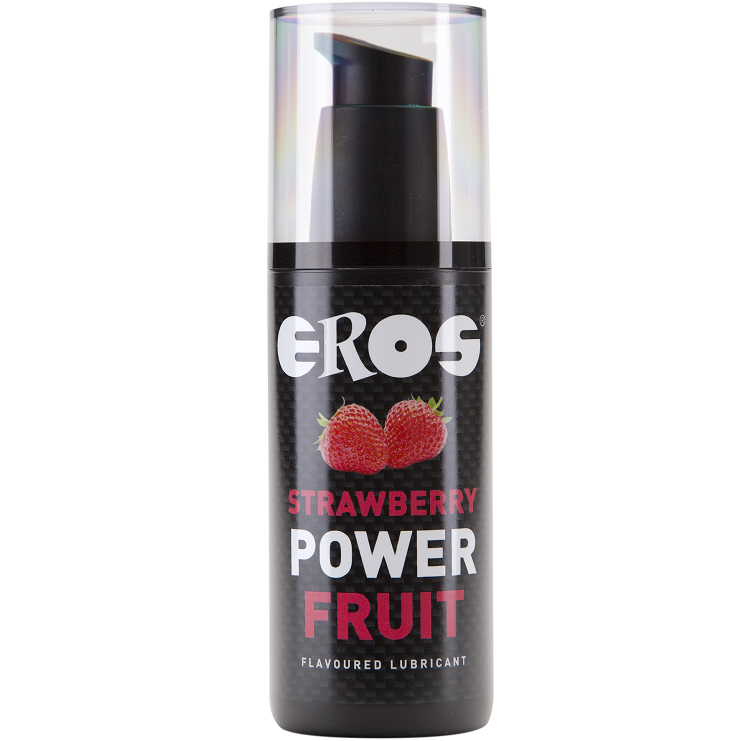 EROS POWER LINE - LUBRIFICANTE AL GUSTO DI FRUTTA FRAGOLA 125 ML – Con sapori deliziosi
