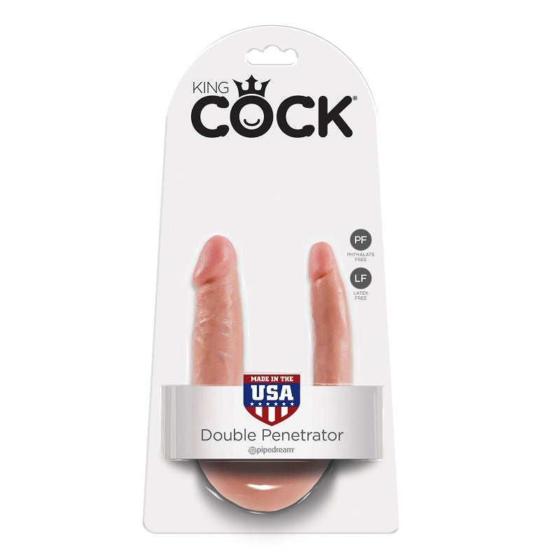 KING COCK - DILDO DOPPIA PENETRAZIONE 12.7 CM NATURALE – Doppio pene – foto 5