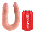 KING COCK - A FORMA DI U MEDIO DOPPIO TROUBLE FLESH – Doppio pene