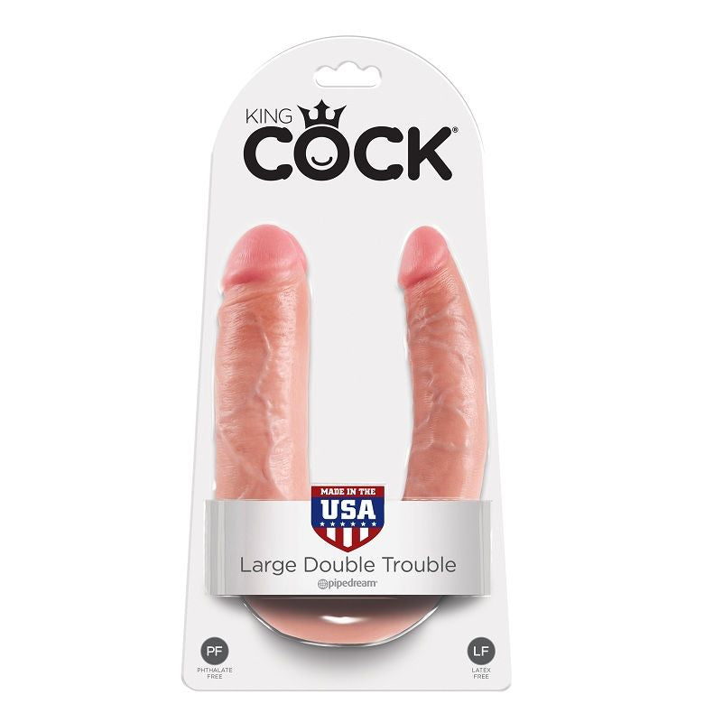 KING COCK - A FORMA DI U GRANDE DOPPIO TROUBLE FLESH – Peni realistici – foto 2