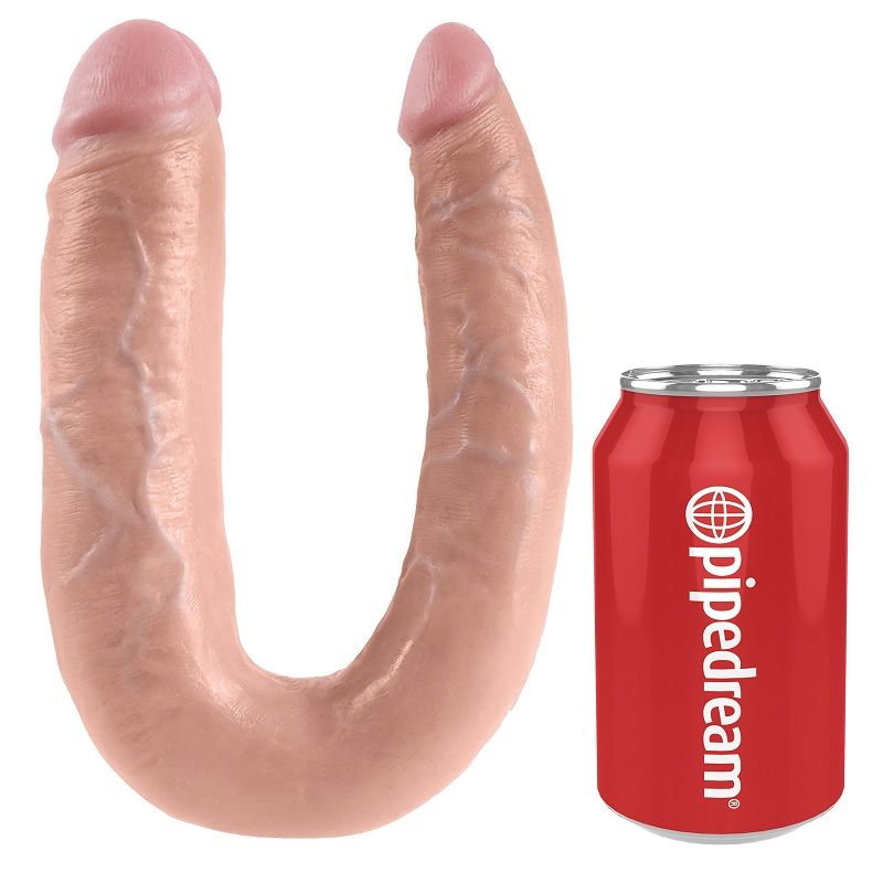 KING COCK - A FORMA DI U GRANDE DOPPIO TROUBLE FLESH – Peni realistici