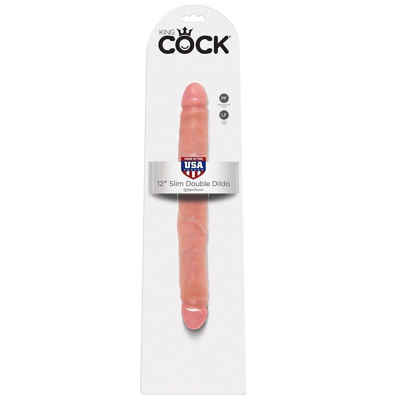KING COCK - DOPPIO DILDO SOTTILE 30 CM – Peni realistici – foto 2