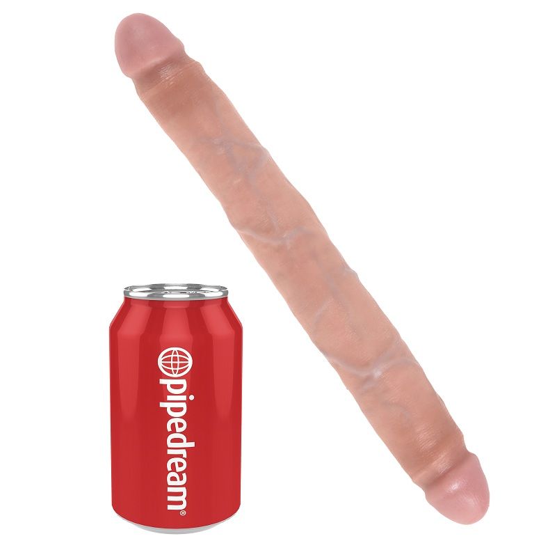 KING COCK - DOPPIO DILDO SOTTILE 30 CM – Peni realistici