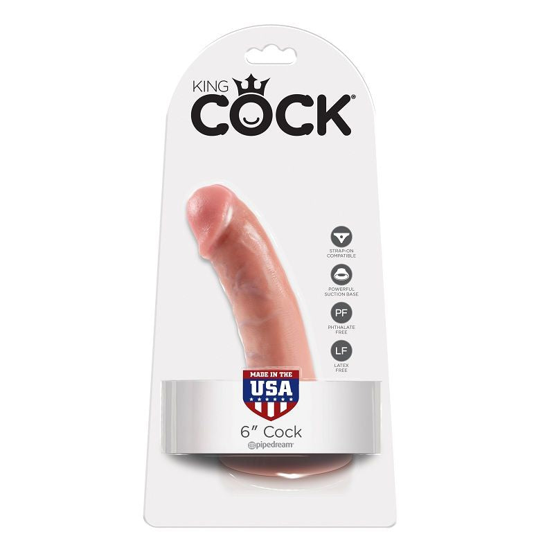 KING COCK - 6 DILDO FLESH 15.2 CM – Peni realistici – foto 2