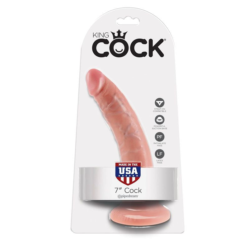 KING COCK - 7 DILDO CARNE 17.8 CM – Peni realistici – foto 2
