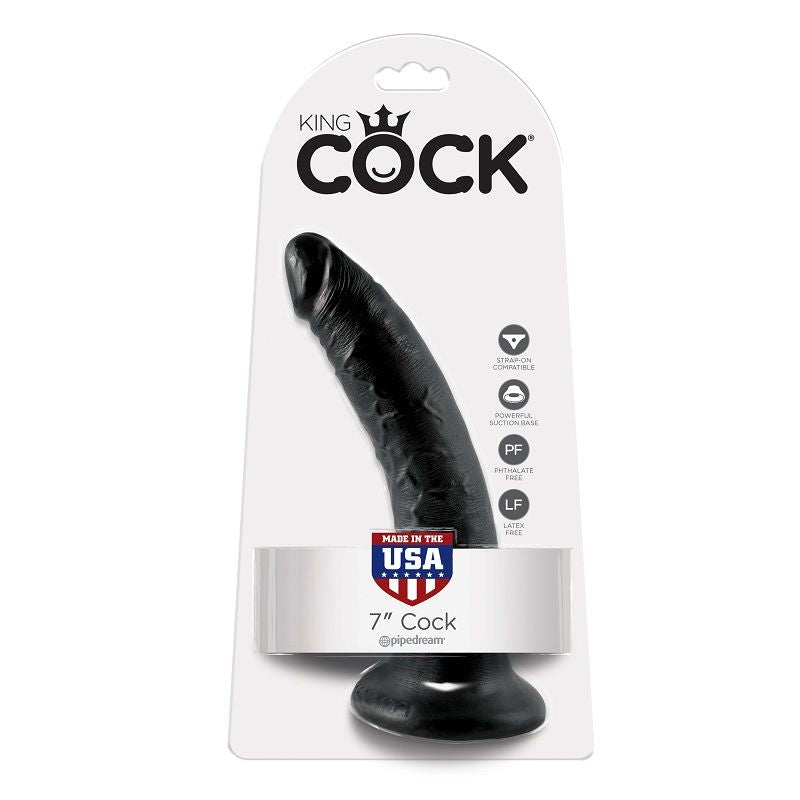 KING COCK - DILDO NERO 17.8 CM – Falli senza vibrazioni – foto 5