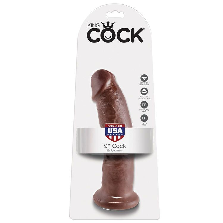 KING COCK - 9 DILDO MARRONE 22.9 CM – Peni realistici – foto 2