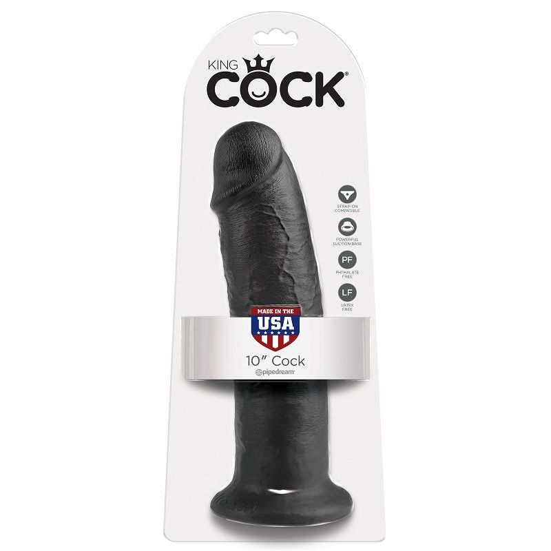 KING COCK - DILDO NERO 25 CM – Peni realistici – foto 5