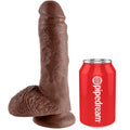 KING COCK - 8" PENE REALÍSTICO MARRÓN 20.3 CM – Peni realistici