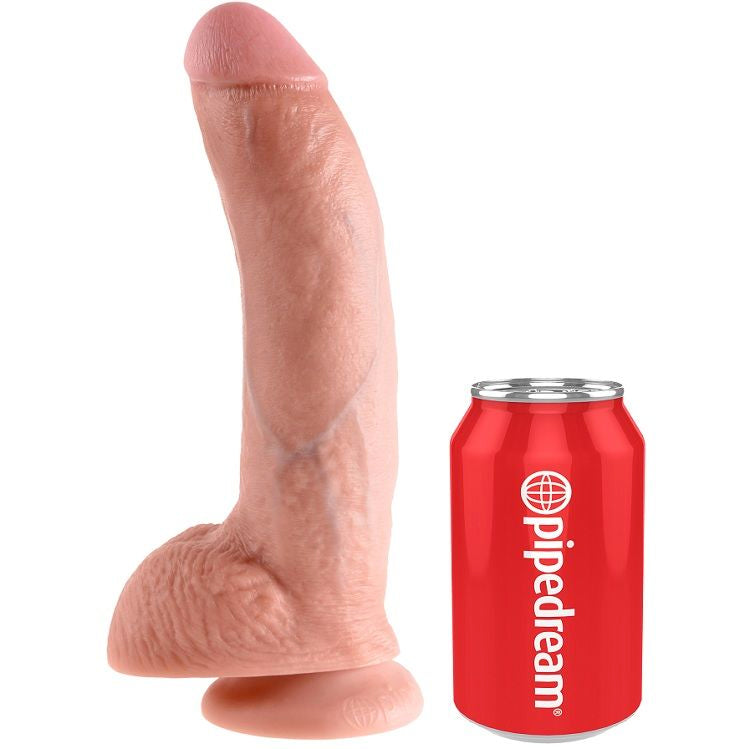 KING COCK - 9 DILDO FLESH CON SFERE 22.9 CM – Peni realistici