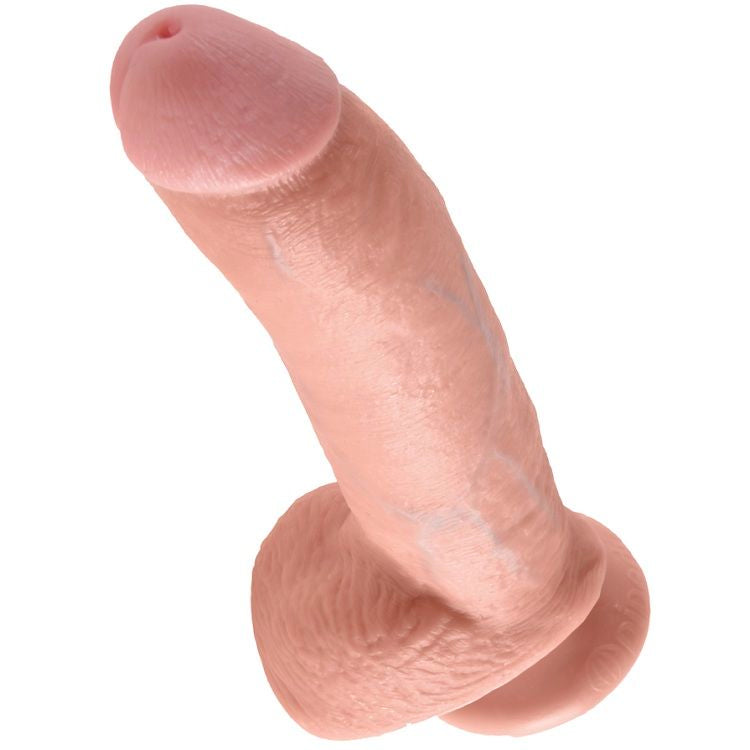 KING COCK - 9 DILDO FLESH CON SFERE 22.9 CM – Peni realistici – foto 4