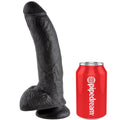KING COCK - DILDO NERO CON SFERE 22.9 CM – Falli senza vibrazioni