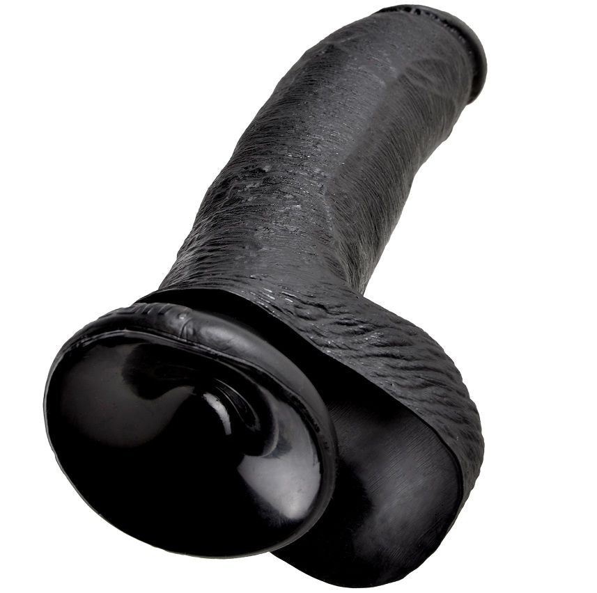 KING COCK - DILDO NERO CON SFERE 22.9 CM – Falli senza vibrazioni – foto 4