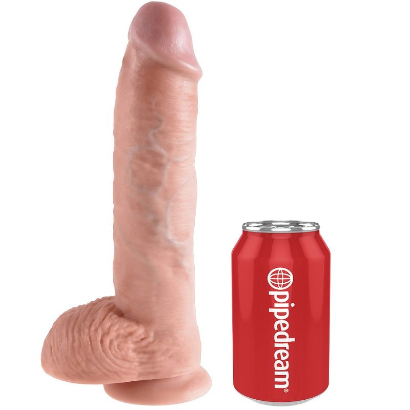KING COCK - 10 DILDO FLESH CON SFERE 26.5 CM – Peni realistici