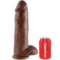 KING COCK - DILDO MARRONE CON SFERE 30.48 CM – Peni realistici