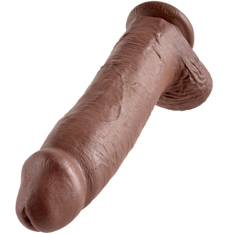 KING COCK - DILDO MARRONE CON SFERE 30.48 CM – Peni realistici – foto 3