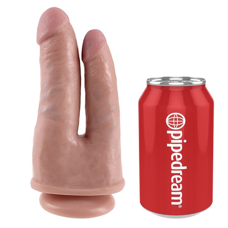 KING COCK - DOPPIO PENETRATORE CARNE – Peni realistici