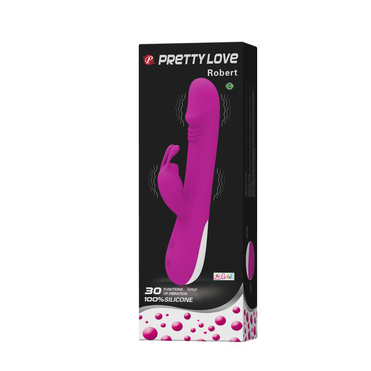 PRETTY LOVE - FLIRTAZIONE VIBRATORE ROBERT CON STIMOLATORE CLITORIDE – Vibratori di coniglio – foto 6