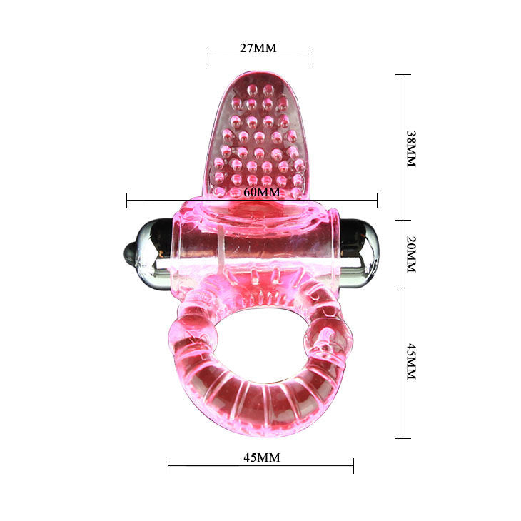 BAILE - ANELLO DOLCE ABS 10 RITMI ANELLO VIBRATORE PENE ROSA – Cockring con vibrazione – foto 4