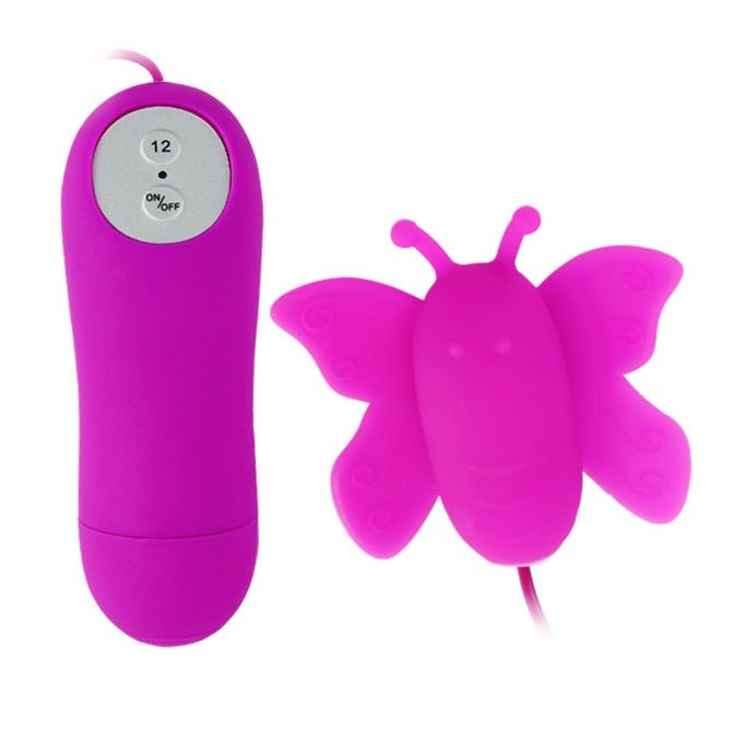 BAILE - LOVE EGGS STIMOLATORE CLITORIDE A FARFALLA 12 VELOCIT TELECOMANDO LILLA – Mini vibratori – foto 2
