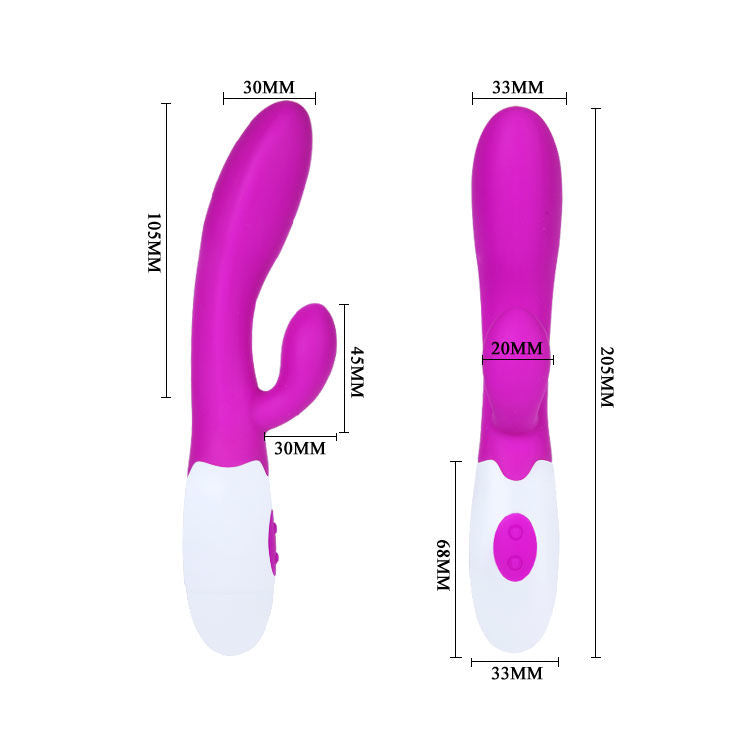 PRETTY LOVE - FLIRTATION VIBRATORE ALVIS CON STIMOLATORE DEL CLITORIDE – Vibratori di coniglio – foto 6