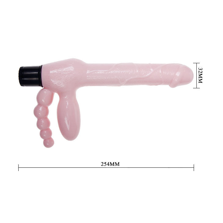 BAILE - IMBRAGATURA SENZA CORDA TPR CON VIBRAZIONE E STIMOLAZIONE ANALE 25.4 CM – Imbracature senza vibrazioni – foto 6