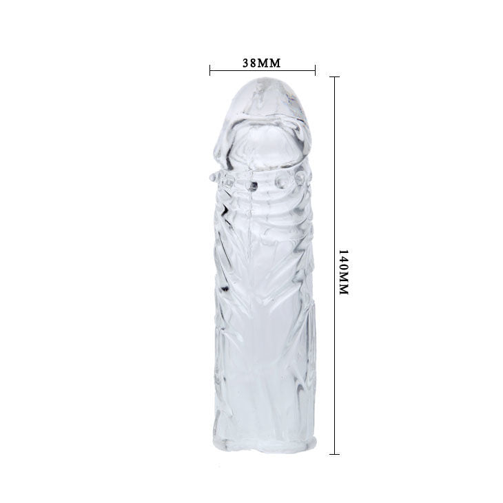 BAILE - COPERTURA LILLA PER PENE IN SILICONE ADATTABILE 13 CM – Copri pene con estensione – foto 7
