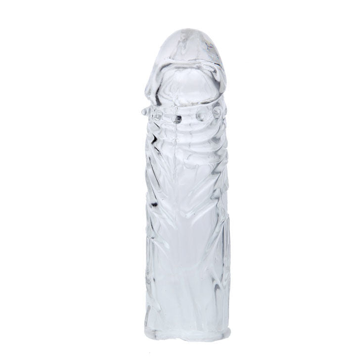 BAILE - COPERTURA PENE IN SILICONE TRASPARENTE 13 CM – Copri pene con estensione – foto 2